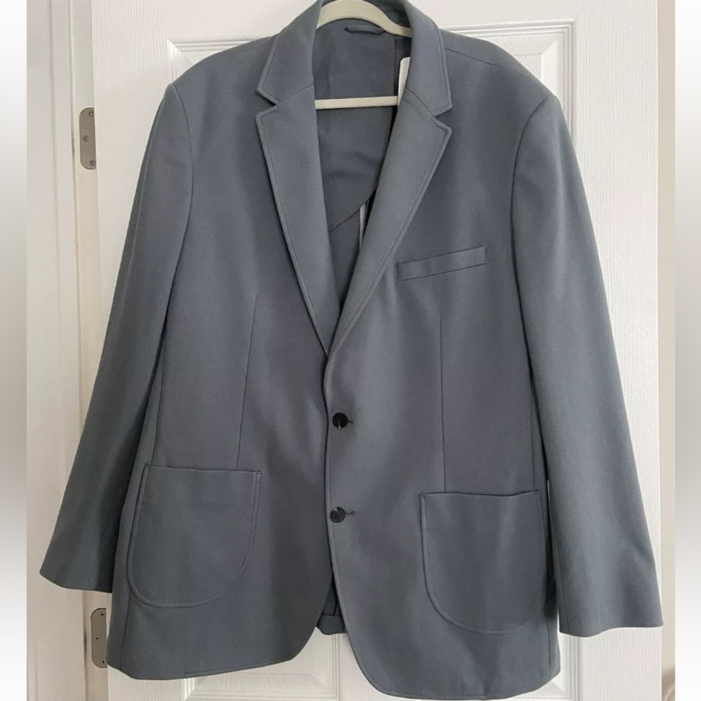 Artefact- NWT Mens Knit Blazer Slate Grey XXL